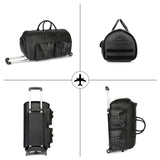 Rolling Garment Bags for Travel,Convertible Duffle Garment Bag Roller Bags for Travel Carry on Garment Bag with Wheels Luggage Rolling Weekender Roller Duffle Bags for Travel-Black