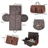 Seyfocnia Convertible Travel Garment Bag,Carry on Garment Duffel Bag for Men Women - 2 in 1 Hanging Suitcase Suit Business Travel Bag