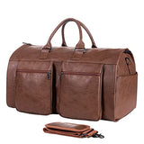 Seyfocnia Convertible Travel Garment Bag,Carry on Garment Duffel Bag for Men Women - 2 in 1 Hanging Suitcase Suit Business Travel Bag