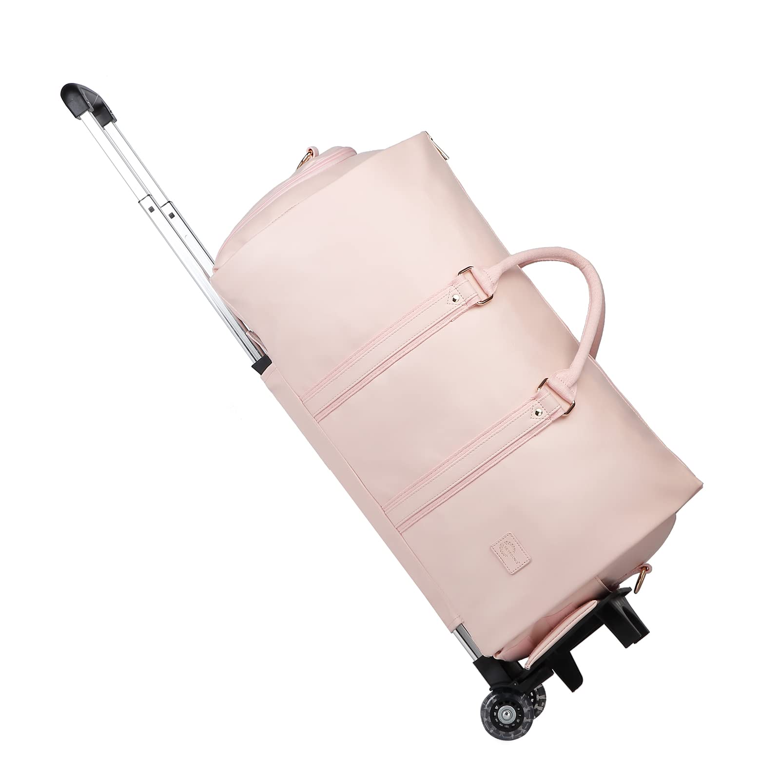 Rolling Garment Bag,Rolling Duffle Bag with Wheels Rolling